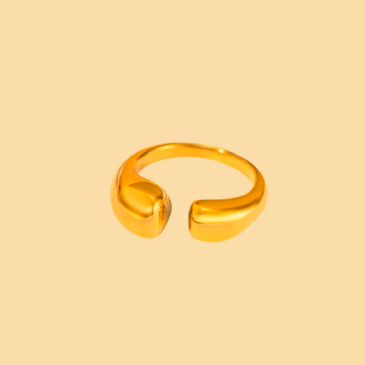 18K Gold Plated Open Ring - Hypoallergenic - Ring - ONNNIII