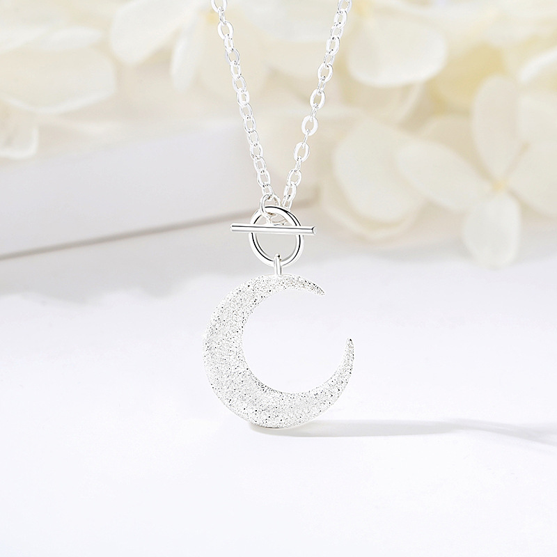 Moon Pendant Necklace - Sterling Silver - Hypoallergenic - Necklace - ONNNIII