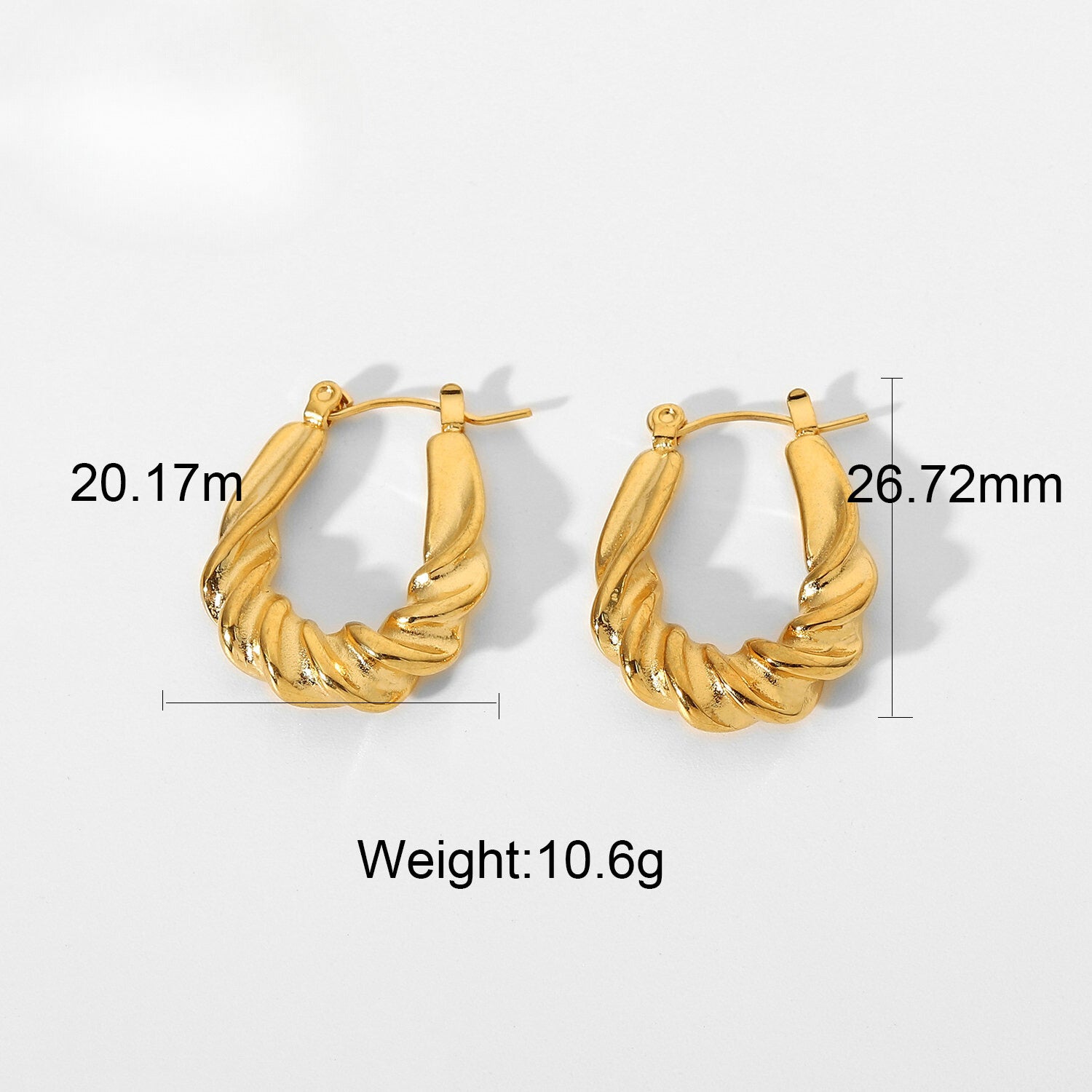 Infinity CZ with Latch Back Huggie Hoop Earrings - 14K Yellow Gold |  GoldenMine.com