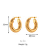 Chunky Hoops - 18K Gold Plated - Unisex - Hypoallergenic - S/M/L/XL - Earrings - ONNNIII