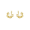 Hollow Braid Clip-On Earrings - 18K Gold Plated - Clip-On Earrings - ONNNIII