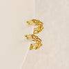 Hollow Braid Clip-On Earrings - 18K Gold Plated - Clip-On Earrings - ONNNIII