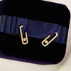 Paperclip CZ Inlaid Clip-On Earrings - 18K Gold Plated - Clip-On Earrings - ONNNIII