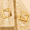 Square Hoop - 18K Gold Plated - Hypoallergenic - Earrings - ONNNIII