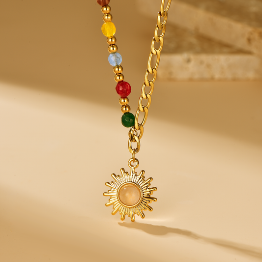 Sun Pendant Necklace - Necklace - ONNNIII