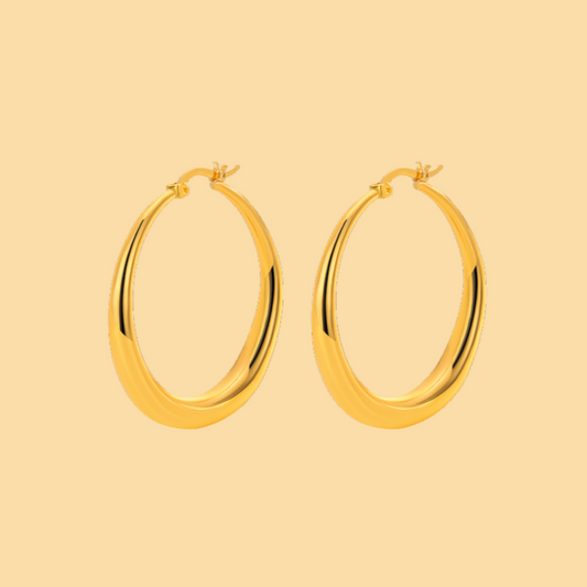 Bold Hoop Earrings - 14K Gold Plated - Earrings - ONNNIII