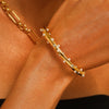 Bangle Inlaid with Pearls & CZ - 18K Gold Plated - Hypoallergenic - Bracelet - ONNNIII