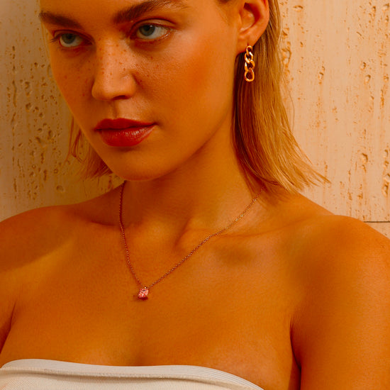 Curb Chain Drop Earrings - Earrings - ONNNIII