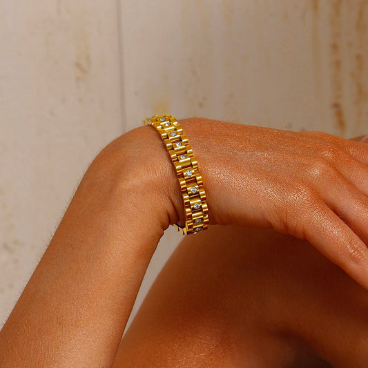 Rollie Chain Bracelet - 18K Gold Plated - Hypoallergenic - Bracelet - ONNNIII