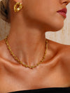 Curb Chain Necklace - 18K Gold Plated - Hypoallergenic - Necklace - ONNNIII