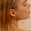 Chunky Hoops - 18K Gold Plated - Unisex - Hypoallergenic - S/M/L/XL - Earrings - ONNNIII