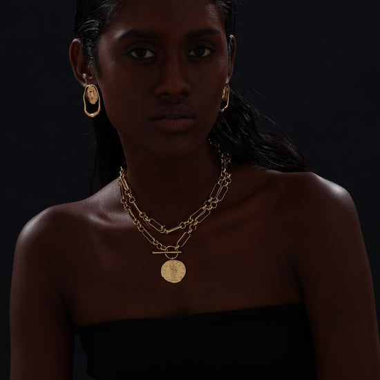 T-Bar Chain Layering Set - Unisex - 18K Gold Plated - ONNNIII