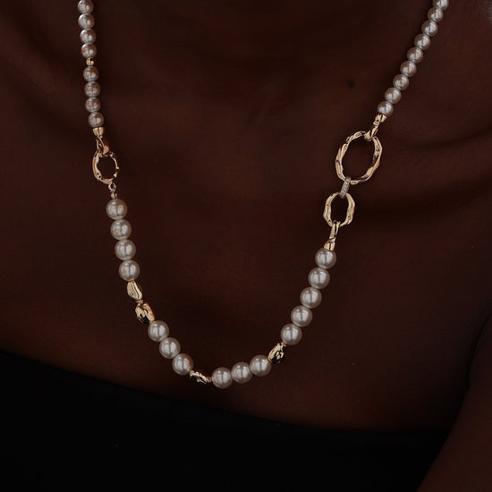 Pearl Beaded Long Necklace - Necklace - ONNNIII