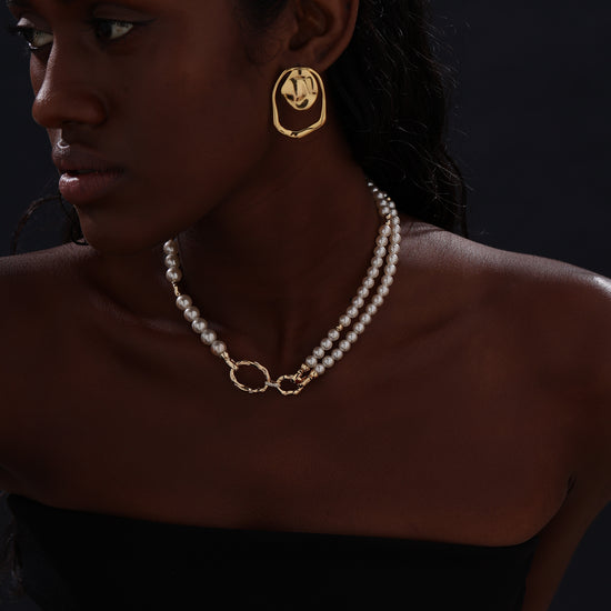 Pearl Beaded Choker - Necklace - ONNNIII