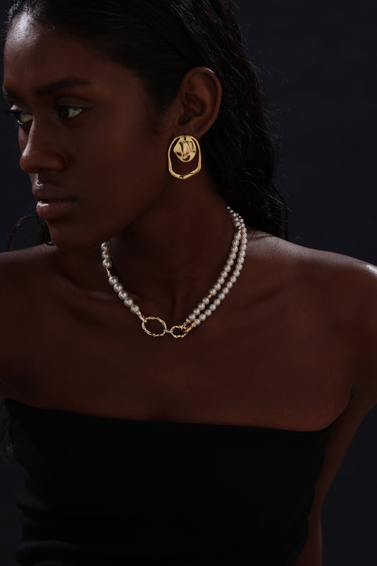 Pearl Beaded Choker - Necklace - ONNNIII