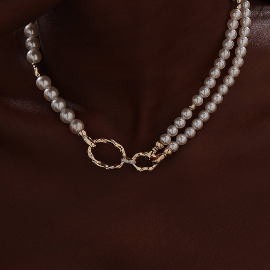 Pearl Beaded Choker - Necklace - ONNNIII