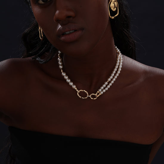 Pearl Beaded Choker - Necklace - ONNNIII