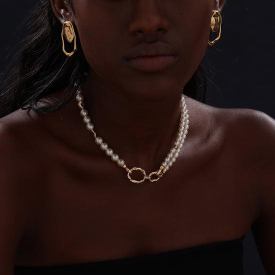 Pearl Beaded Choker - Necklace - ONNNIII