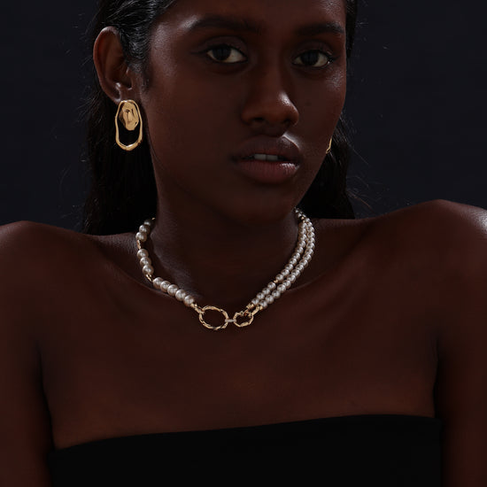 Pearl Beaded Choker - Necklace - ONNNIII