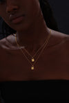 Letter Lock Pendant Necklace - 18K Gold Plated - Necklace - ONNNIII