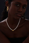 Heart Pendant Pearl Beaded Necklace - 18K Gold Plated - Necklace - ONNNIII