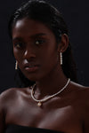 Handcrafted Gold Rim Pendant Pearl Necklace - Necklace - ONNNIII