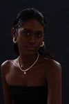 Handcrafted Gold Rim Pendant Pearl Necklace - Necklace - ONNNIII