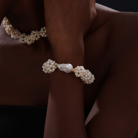 Flower Garden Baroque Pearl Bracelet - Bracelet - ONNNIII