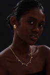 Bamboo Pearl Necklace - 22K Gold Vermeil - Necklace - ONNNIII