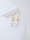 REVERIE PEARL HOOP EARRINGS