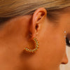 Coil Hoops - 18K Gold Plated - Earrings - ONNNIII