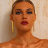Tassel Drop Earrings with Pearl - 18K Gold Plated - Earrings - ONNNIII