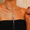 Double Choker Long Necklace - Worn in 3 Ways - Hypoallergenic - Necklace - ONNNIII