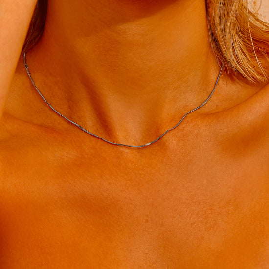 Bar Chain Necklace - Silver - Hypoallergenic - Necklace - ONNNIII