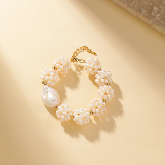 Flower Garden Baroque Pearl Bracelet - Bracelet - ONNNIII