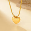 Bold Heart Pendant Necklace - 18K Gold Plated - Hypoallergenic - Necklace - ONNNIII