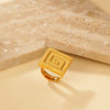 Textured Square Ring - Unisex - Ring - ONNNIII