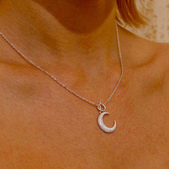 Moon Pendant Necklace - Sterling Silver - Hypoallergenic - Necklace - ONNNIII