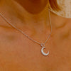 Moon Pendant Necklace - Sterling Silver - Hypoallergenic - Necklace - ONNNIII