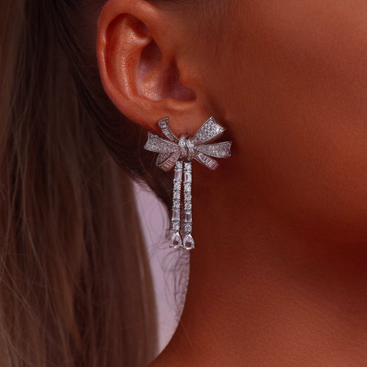 Bow Drop Earrings - Earrings - ONNNIII