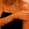 3 Layer Snake Chain Necklace - 18K Gold Plated - Hypoallergenic - Necklace - ONNNIII