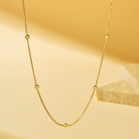 Satellite Chain Necklace - 18K Gold Plated - Hypoallergenic - Necklace - ONNNIII