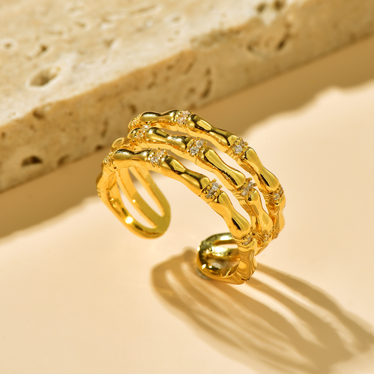 Bamboo Triple Band Ring - Ring - ONNNIII