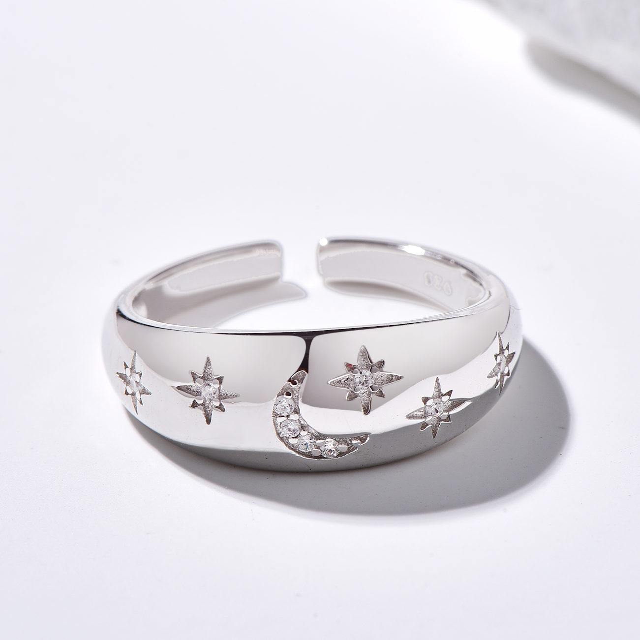 Moon Star Open Ring - Ring - ONNNIII