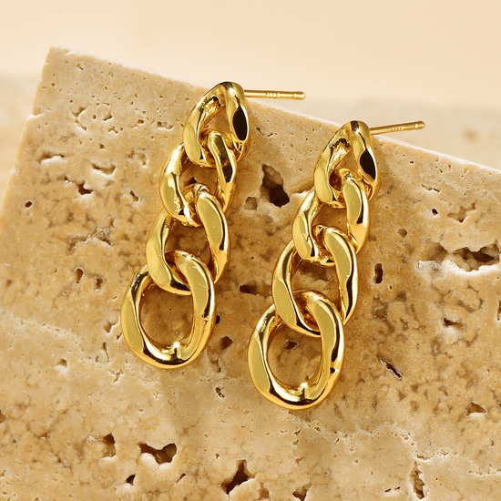 Curb Chain Drop Earrings - Earrings - ONNNIII