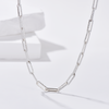 Paperclip Chain Necklace - Silver - Necklace - ONNNIII