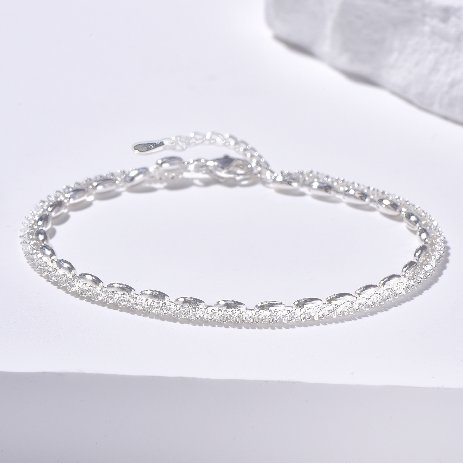 Double Layered Bracelet - Silver Plated - Bracelet - ONNNIII