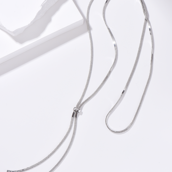 Double Choker Long Necklace - Worn in 3 Ways - Hypoallergenic - Necklace - ONNNIII