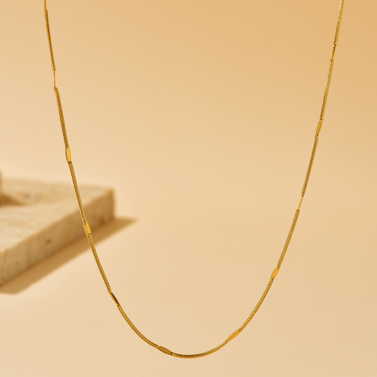 Bar Chain Necklace - Gold - Hypoallergenic - Necklace - ONNNIII