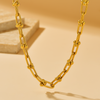 Curb Chain Necklace - 18K Gold Plated - Hypoallergenic - Necklace - ONNNIII